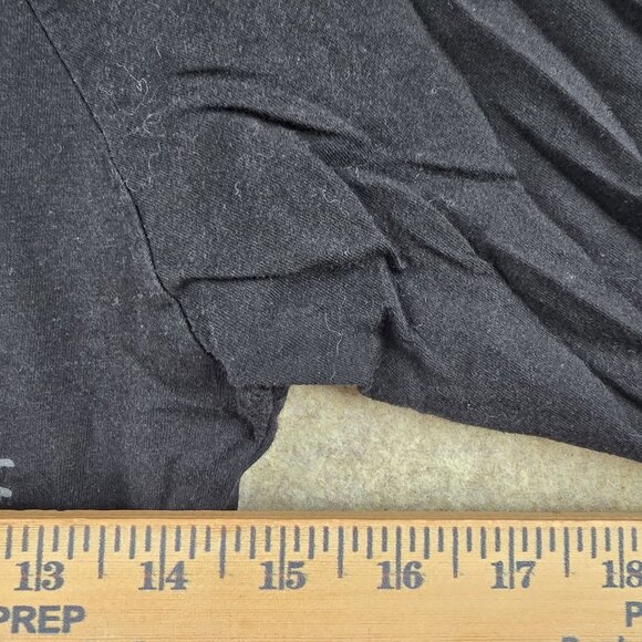 Young & Reckless Black Graphic Raglan Shirt Size M 100% Cotton 3/4 Sleeve Y2K - Picture 6 of 6